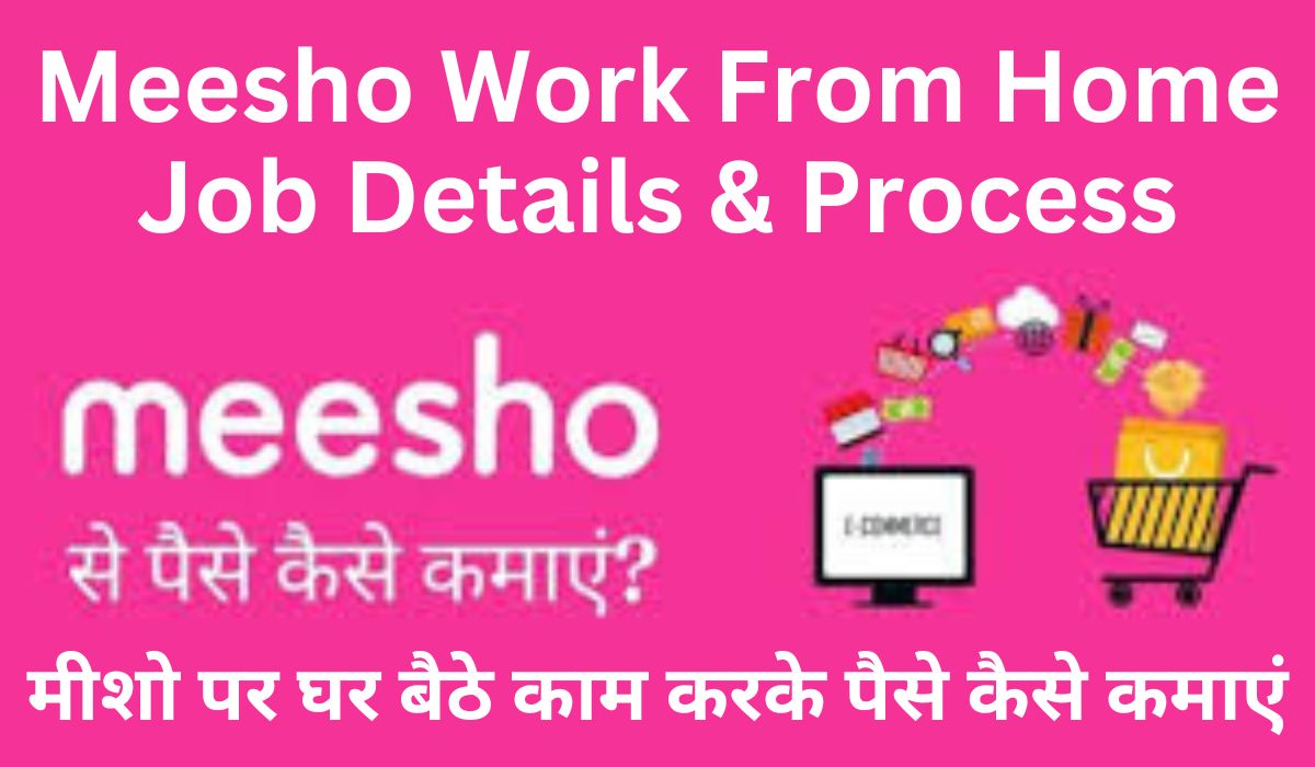 Meesho Work From Home Job Details & Process