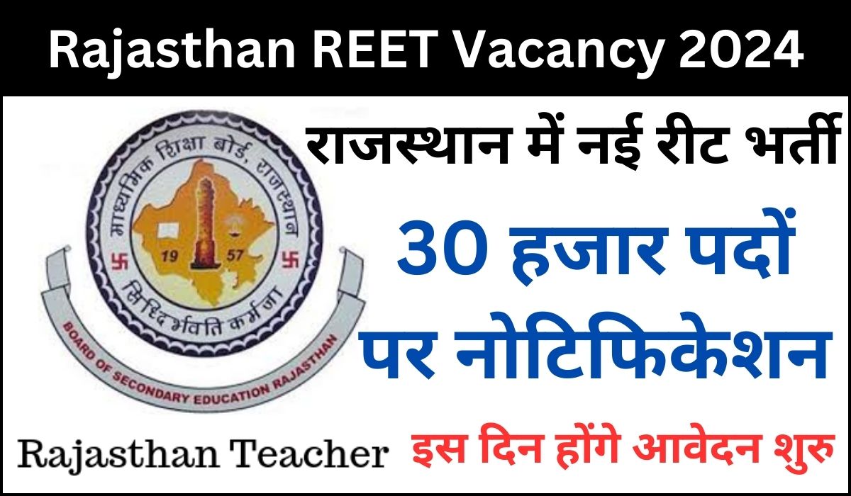 Rajasthan REET Vacancy 2024